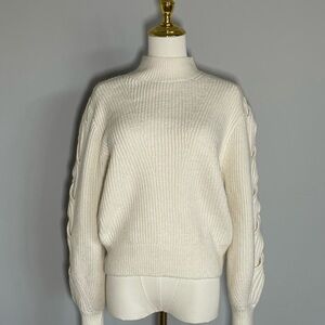 Express Cream Turtleneck Sweater